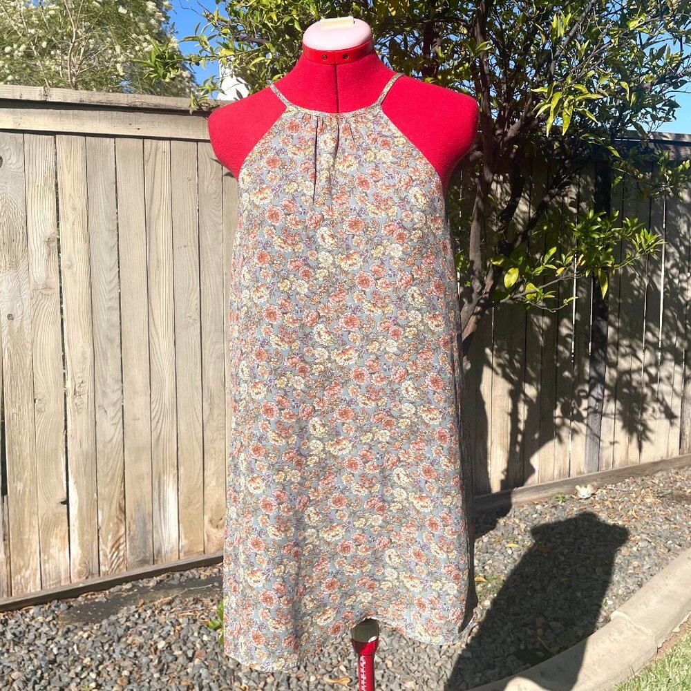 Floral Print Mini Shift Dress